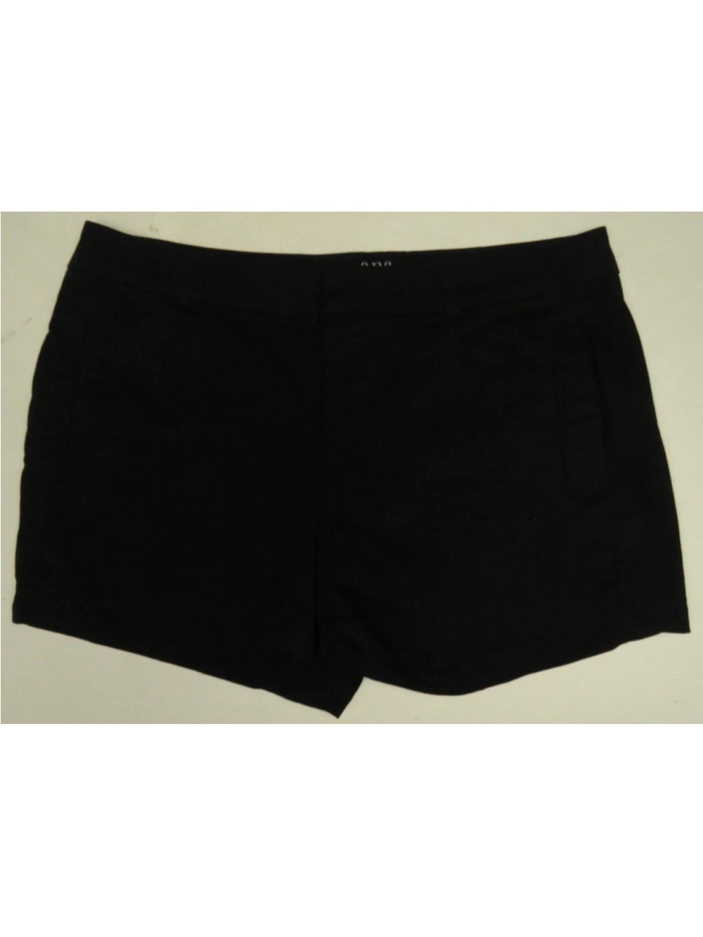 ANA A New Approach Twill Flat Front Stretch Black Women Shorts 10